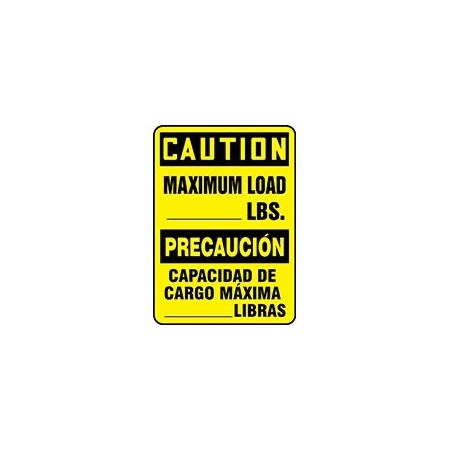 BILINGUAL Safety Sign  SPANISH SBMCAP607VA